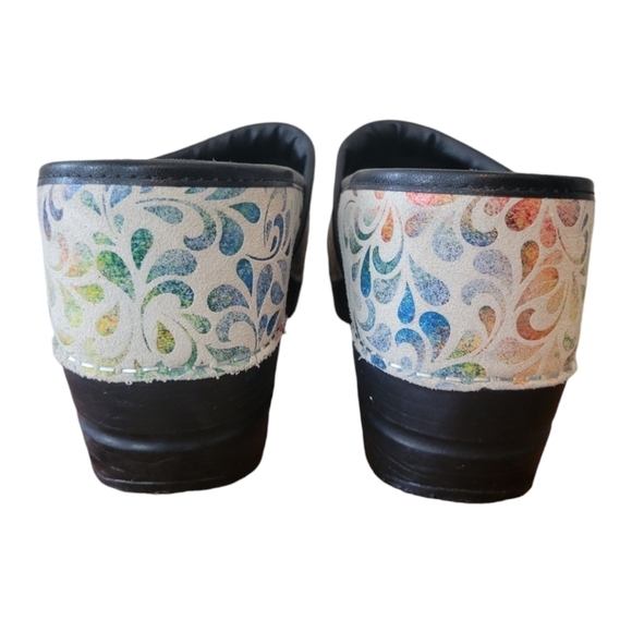 NWOT Sanita Rainbow Water Splash Danish Clogs Size EU 42, US 10 - Picture 3 of 5